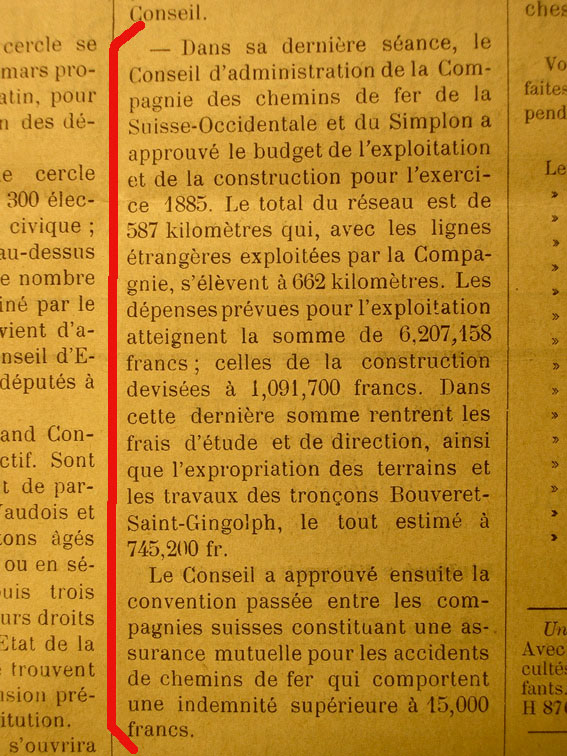 Le conseil d'administration du Suisse-Occidentale fait le point