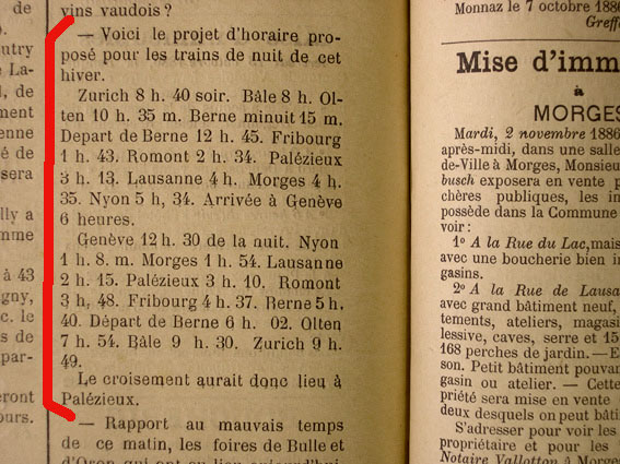Projet d'horaire (trains de nuit)